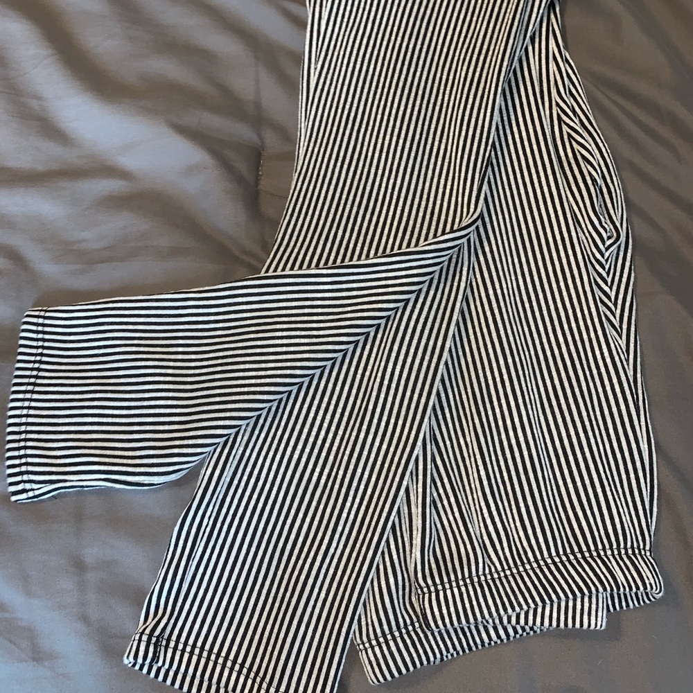 Striped, cotton leggings